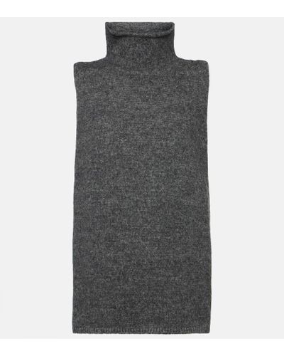 Proenza Schouler Top de cuello alto White Label - Gris