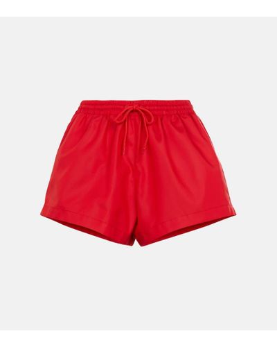 Wardrobe NYC Shorts de tejido tecnico - Rojo