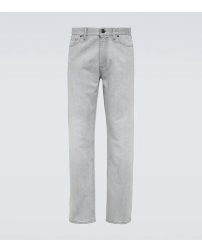 Zegna Mid-rise Slim Jeans - Gray
