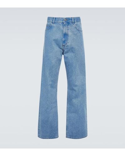 Marni High-Rise Wide-Leg Jeans - Blau