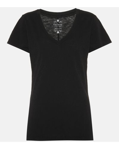 Velvet Lilith Cotton T-shirt - Black