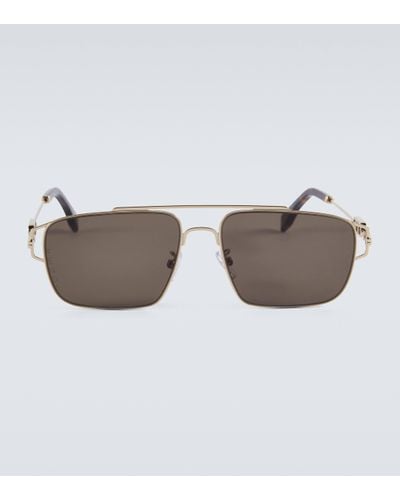 Fendi First Rectangular Sunglasses - Brown