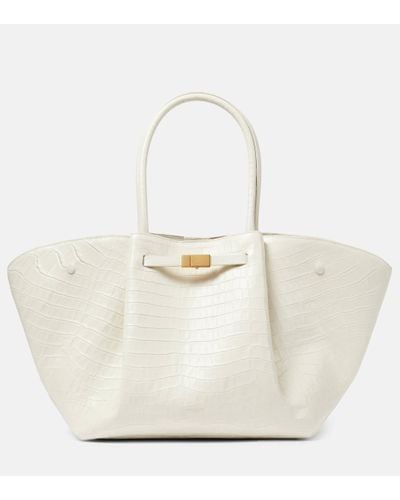 DeMellier London New-york Croc-effect Leather Tote Bag - White