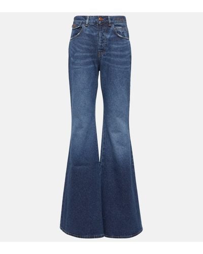 Chloé High-rise Flared Jeans - Blue