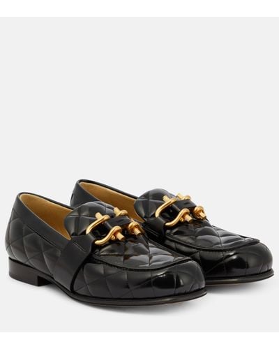 Bottega Veneta Monsieur Quilted Leather Loafers - Black
