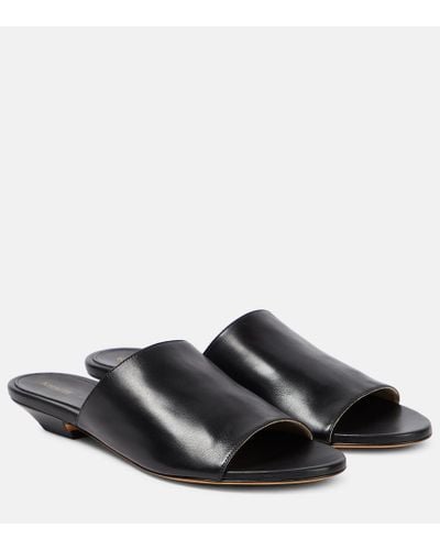 Khaite Sandalias Marion de piel - Negro