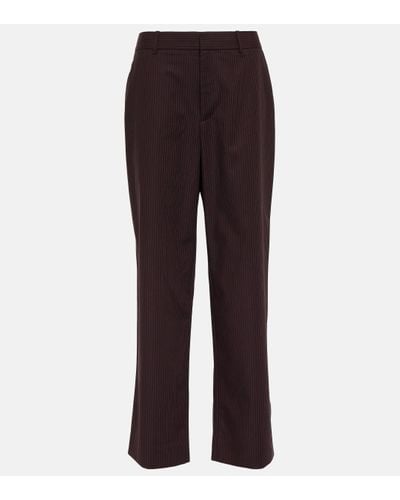 Sir. The Label Guillaume Pinstripe Trousers - Purple
