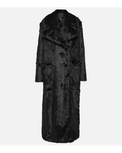 Givenchy Mantel aus Faux Fur - Schwarz