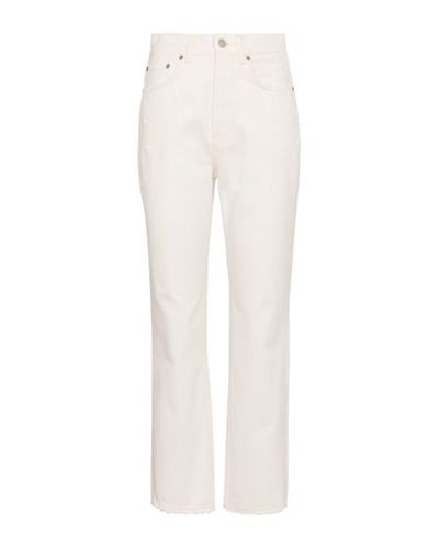 Acne Studios High-rise Cropped Straight Jeans - White