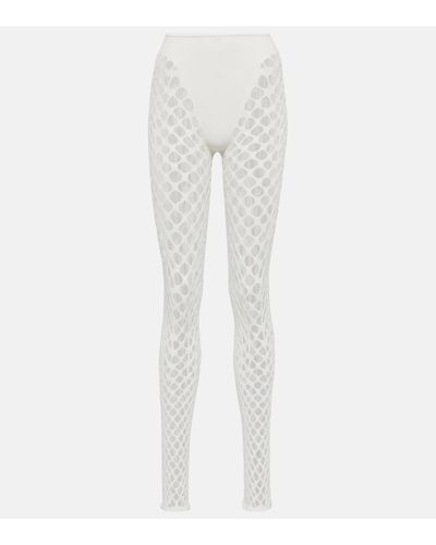 Jean Paul Gaultier Mesh leggings - White