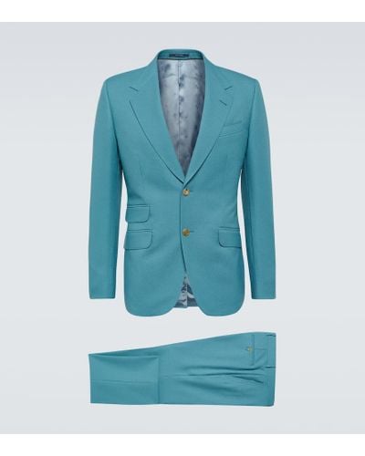 Gucci Anzug aus Drill - Blau
