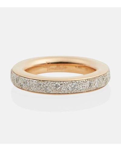 Pomellato Iconica Ring aus 18kt Rosegold mit Diamanten - Weiß