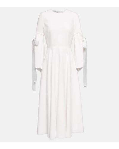 ROKSANDA Novia - vestido largo Calmina en crepe - Blanco