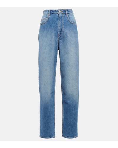 Isabel Marant High-Rise Jeans Corsy - Blau