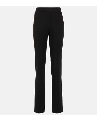 Totême High-rise Slim Suit Pants - Black