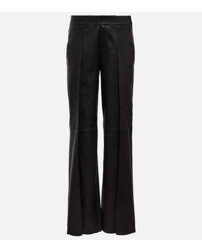 Stouls Pantaloni Alyssa in pelle - Nero