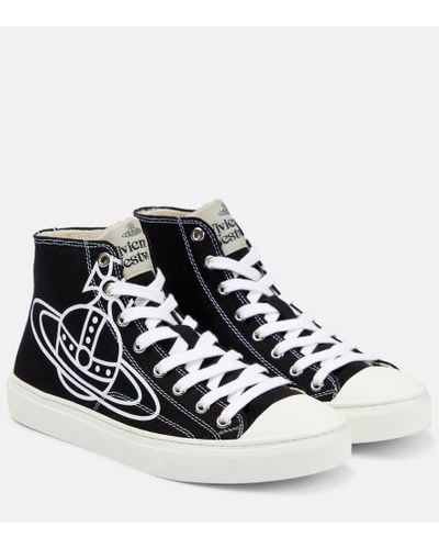 Vivienne Westwood Sneakers Plimsoll aus Canvas - Schwarz