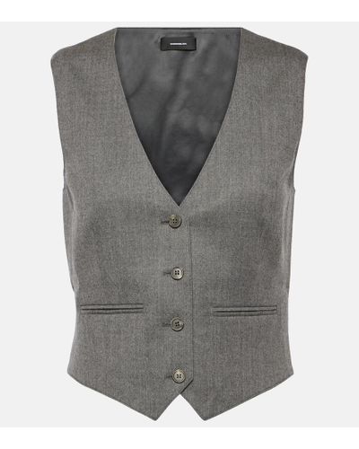 Wardrobe NYC Single-breasted Vest - Gray