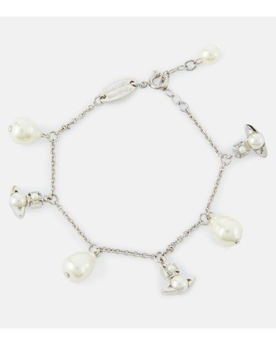 Vivienne Westwood Bracelet Emiliana a ornements - Blanc