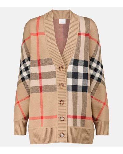 Burberry Cardigan in jacquard Vintage Check - Rosa