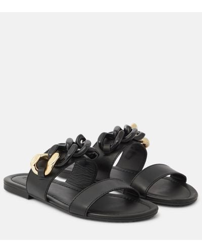 See By Chloé Lynette Leather Sandals - Black
