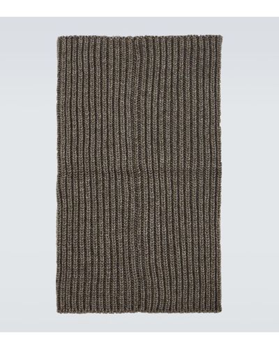 Lemaire Ribbed-knit Snood - Gray