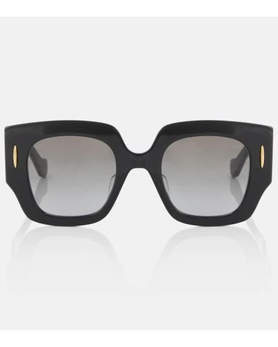 Loewe Gafas de sol cuadradas con anagrama - Negro