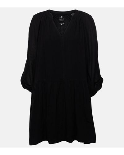 Velvet Sloan Cotton Minidress - Black