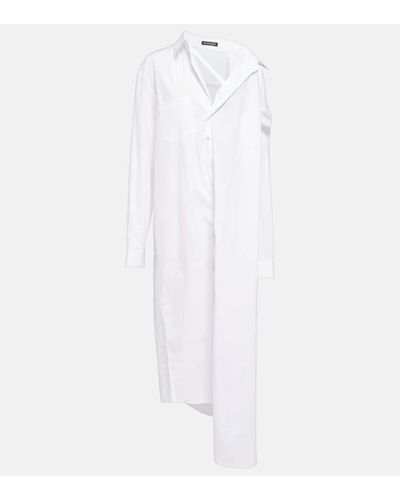 Ann Demeulemeester Henrietta Cotton Shirt Dress - White
