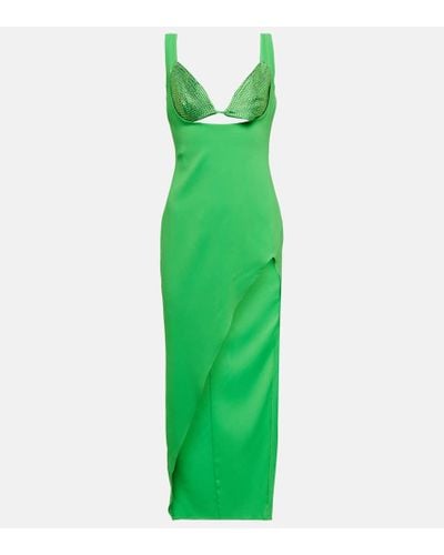 GIUSEPPE DI MORABITO Crystal-embellished Midi Dress - Green