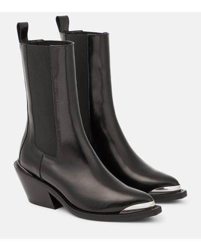 Dorothee Schumacher Leather Chelsea Boots - Black