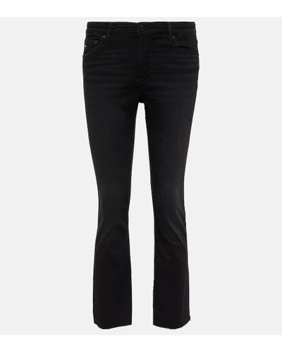 AG Jeans Jeans cropped Jodi a vita alta - Nero