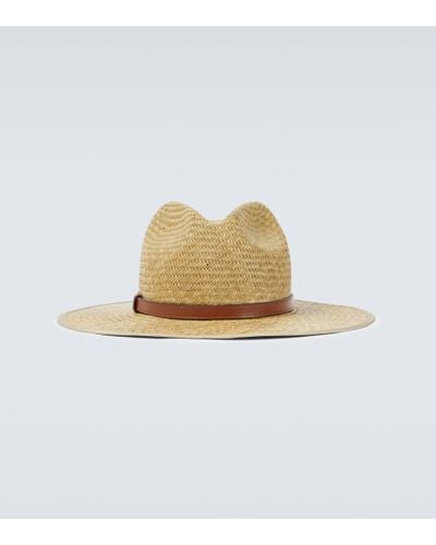 Gucci Straw Hat With Horsebit - White