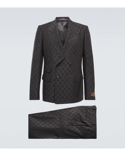 Gucci Anzug GG aus Wolle - Schwarz
