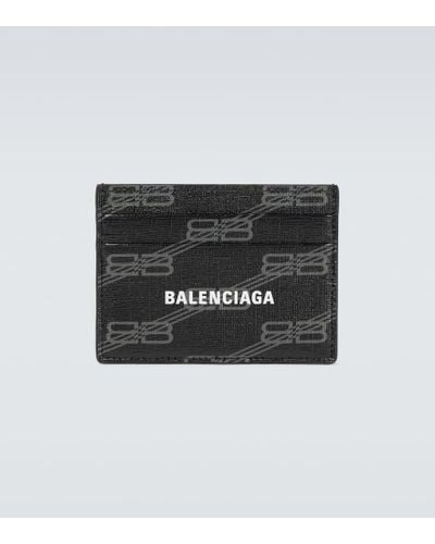 Balenciaga Kartenetui aus Leder - Schwarz