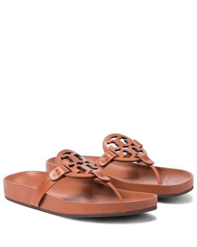 Tory Burch Miller Leather Thong Sandals - Multicolour