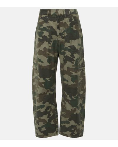 Citizens of Humanity Marcelle Twill Cargo Trousers - Green