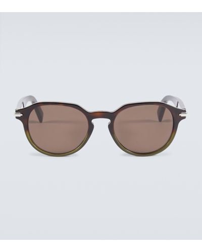 Dior Diorblacksuit R2i Round Sunglasses - Brown