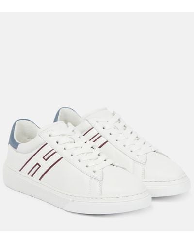Hogan H365 Applique Leather Low-top Sneakers - White