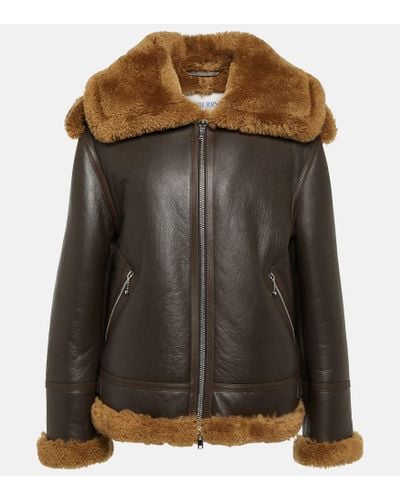 Burberry Giacca in shearling - Nero