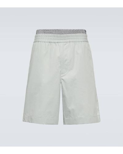 Bottega Veneta Bermuda-Shorts aus Baumwoll-Twill - Weiß