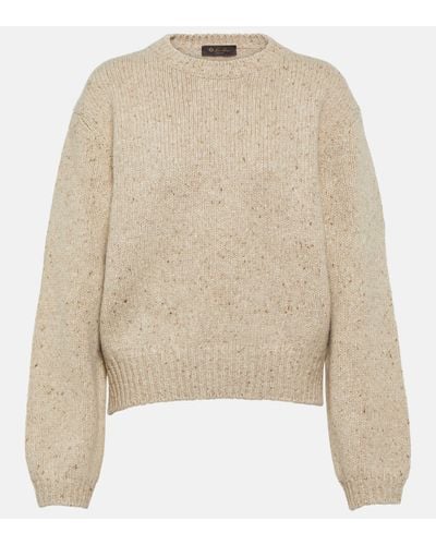 Loro Piana Newcastle Wool And Cashmere Jumper - Natural