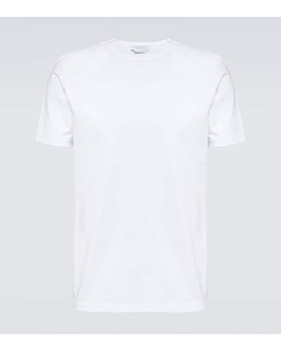 Gabriela Hearst Camiseta Bandeira de algodon - Blanco