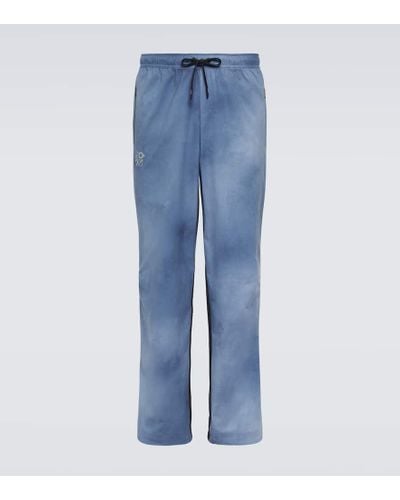 Loewe X On pantalones deportivos tecnicos tie-dye - Azul