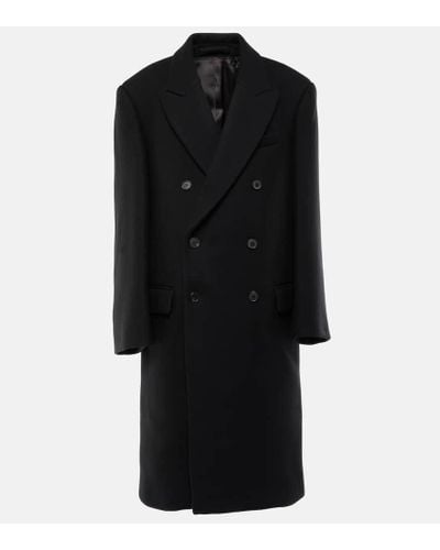 Wardrobe NYC Abrigo de lana de cierre cruzado - Negro