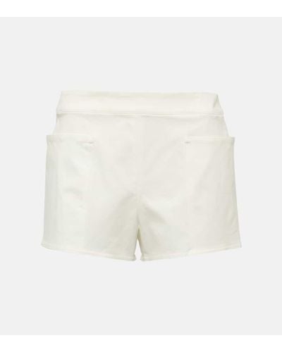 Max Mara Riad Cotton Shorts - White