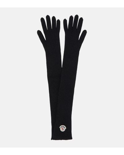 Moncler Handschuhe aus Schurwolle - Schwarz