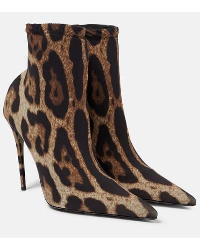 Dolce & Gabbana X Kim Ankle Boots Lollo - Braun