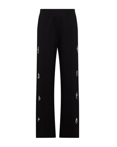 Givenchy Pantalon de survêtement en coton à ornements - Noir