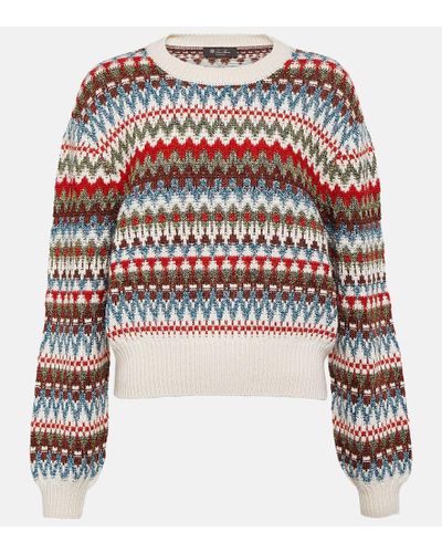 Loro Piana Trujillo Jacquard Sweater - Multicolor